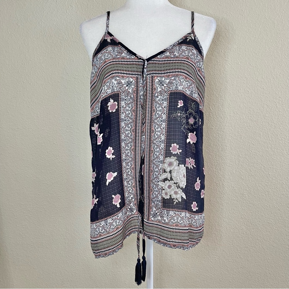 Umgee spaghetti strap blouse size large